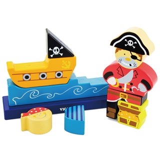 Viga Toys - 3D - Magnetpuzzle - Pirat